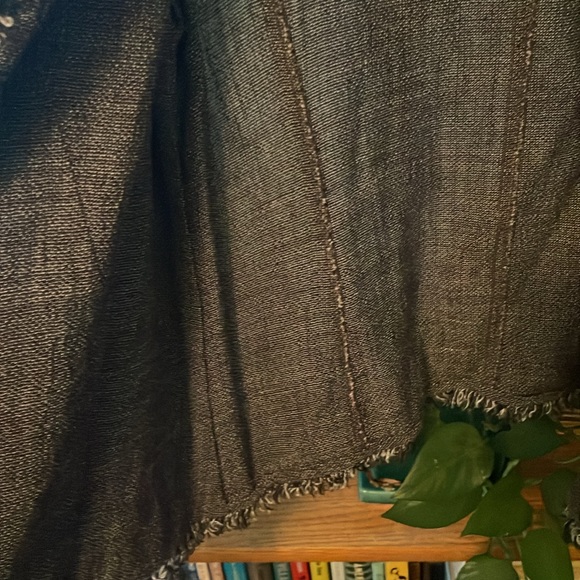 Eileen Fisher fringe-hem jacket - Picture 5 of 6